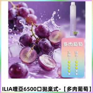 ILIA BAR 4哩啞一次性大容量6500Puffs拋棄式電子煙【多肉葡萄】